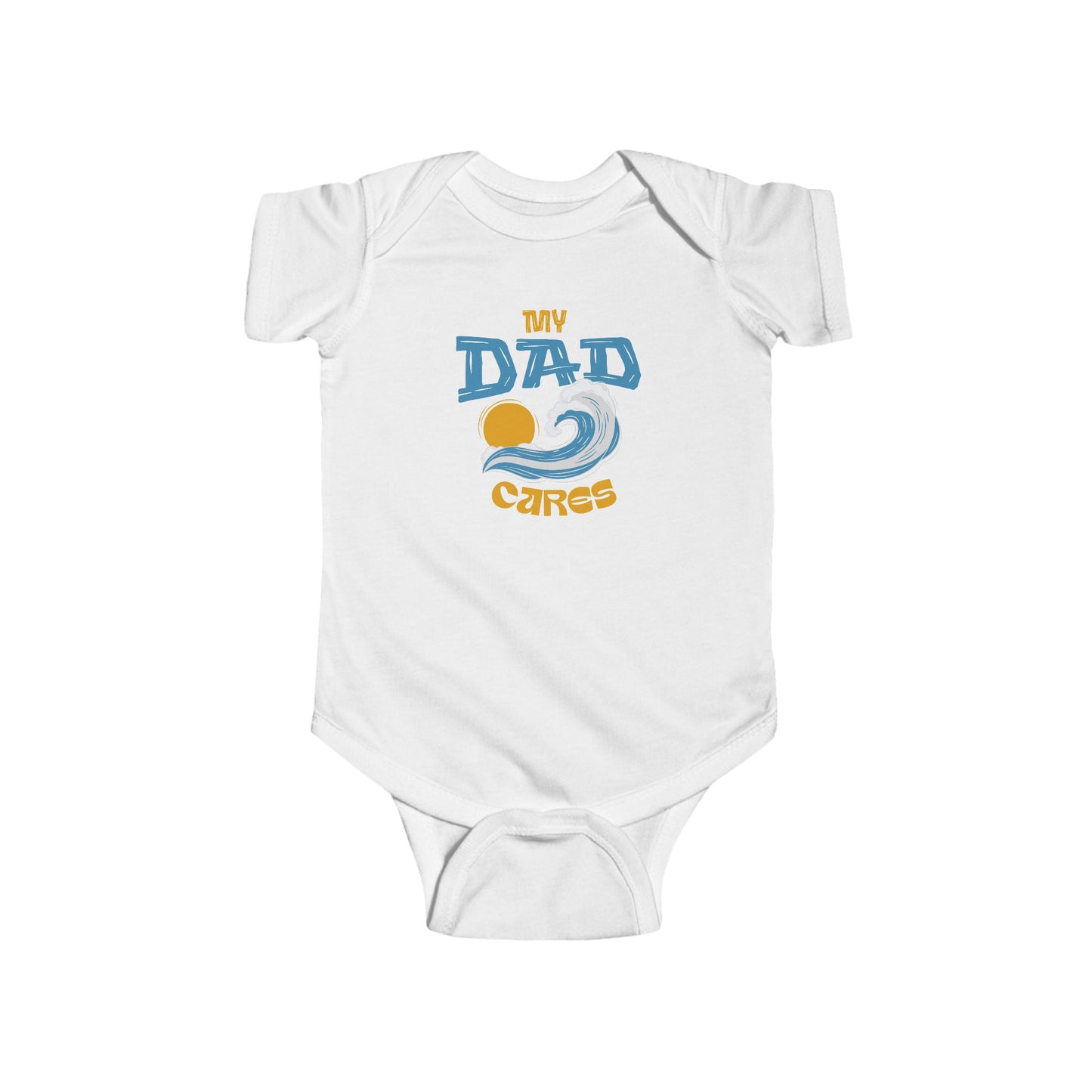 My Dad Cares Onesie